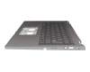 6B.KHKN7.011 original Acer keyboard incl. topcase DE (german) grey/grey with backlight