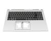 6B.KRYN7.043 original Acer keyboard incl. topcase DE (german) black/silver