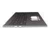 6B.KTHN8.016 original Acer keyboard incl. topcase DE (german) grey/grey with backlight