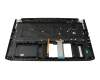 6B.Q9VN4.003 original Acer keyboard incl. topcase DE (german) black/black with backlight