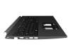 6B.QHDN2.015 original Acer keyboard incl. topcase CH (swiss) black/grey with backlight