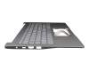 6BA0MN2014 original Acer keyboard incl. topcase DE (german) silver/silver with backlight