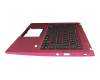 6BACSN2014 original Acer keyboard incl. topcase DE (german) black/red with backlight