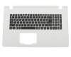 6BGH6N2011 original Acer keyboard incl. topcase DE (german) black/white
