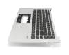6BGKBN5017 original Acer keyboard incl. topcase DE (german) black/silver with backlight