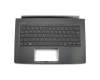 6BGLCN2010 original Acer keyboard incl. topcase DE (german) black/black with backlight
