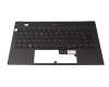 6BH98N7011 original Acer keyboard incl. topcase DE (german) black/blue/black with backlight