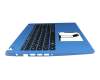6BHS6N2014 original Acer keyboard incl. topcase DE (german) black/blue