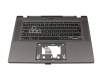 6BKCWN7009 original Acer keyboard incl. topcase DE (german) black/white/grey with backlight