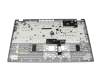6BKHLN8023 original Acer keyboard incl. topcase DE (german) black/grey with backlight