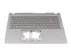 6BKJ9N7011 original Acer keyboard incl. topcase DE (german) silver/silver with backlight