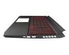 6BQ7KN2051 original Acer keyboard incl. topcase FR (french) black/black with backlight