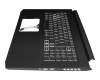6BQCHN2014 original Acer keyboard incl. topcase DE (german) black/black with backlight