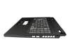 6BQK5N7011 original Acer keyboard incl. topcase DE (german) black/white/black with backlight
