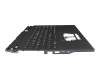 6BQX2N7011 original Acer keyboard incl. topcase DE (german) black/black with backlight