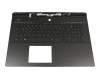 6WFHN original Dell keyboard incl. topcase DE (german) black/black with backlight