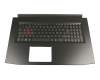 71NFIABO015 original Compal keyboard incl. topcase DE (german) black/black with backlight (1050)