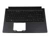 71NFJ5BO013 original Compal keyboard incl. topcase CH (swiss) black/black