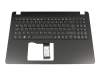 71NI61BO152 original Acer keyboard incl. topcase DE (german) black/black