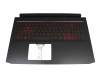 71NIY3BO046 original Compal keyboard incl. topcase DE (german) black/red/black with backlight