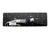 827028-041 original HP keyboard DE (german) black/black matte