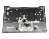 8SSN20Z38425 original Lenovo keyboard incl. topcase DE (german) dark grey/grey with backlight