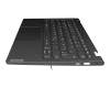 8SST60T24785 original Lenovo keyboard incl. topcase DE (german) grey/grey with backlight
