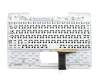 90NB0452-R30080 original Asus keyboard incl. topcase FR (french) black/white