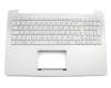90NB0AU1-R33GE0 original Asus keyboard incl. topcase DE (german) silver/silver with backlight (for models with HDD)