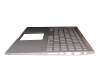 90NB0JX2-R31SF0 original Asus keyboard incl. topcase SF (swiss-french) silver/silver with backlight