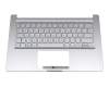 90NB0LP2-R31GE1 original Asus keyboard incl. topcase DE (german) silver/silver with backlight