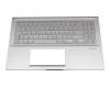 90NB0MI1-R31GE0 original Asus keyboard incl. topcase DE (german) silver/silver with backlight