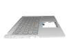 90NB0SR2-R34GE0 original Asus keyboard incl. topcase DE (german) grey/silver