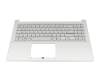 90NB0ZR1-R30GE0 original Asus keyboard incl. topcase DE (german) grey/silver