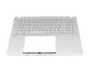 90NB14C3-R31GE1 original Asus keyboard incl. topcase DE (german) silver/silver with backlight