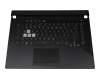 90NR01J3-R31GE0 original Asus keyboard incl. topcase DE (german) black/transparent/black with backlight