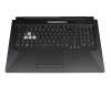 90NR03K1-R32GE0 original Asus keyboard incl. topcase DE (german) black/transparent/black with backlight