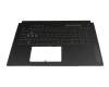 90NR0CS5-R31GE1 original Asus keyboard DE (german) black/transparent with backlight