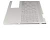 924353-041 original HP keyboard incl. topcase DE (german) silver/silver with backlight
