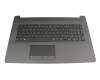 925008-031 original HP keyboard incl. topcase UK (english) black/black (with PTP/for DVD, surface structure ‘brushed black’)