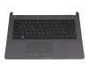 929159-041 original HP keyboard incl. topcase DE (german) black/grey