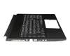 95717G11EC24 original MSI keyboard incl. topcase DE (german) black/black