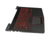 9Z.NDKBN.D0G original Darfon keyboard incl. topcase DE (german) black/black with backlight