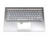 9Z.NFKBN.40G original Asus keyboard incl. topcase DE (german) silver/silver with backlight