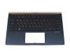 9Z.NFKLN.001 original Asus keyboard incl. topcase RU (russian) black/blue with backlight