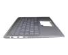 9Z.NFKLN.401 original Asus keyboard incl. topcase DE (german) silver/silver with backlight
