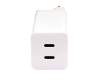 AC65-05 original Asus USB-C GaN-AC-adapter 65.0 Watt EU wallplug white small 65W 2-port GaN adapter wall plug