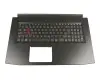 ACM16B66D0 original Acer keyboard incl. topcase DE (german) black/black with backlight (GeForce 1050)