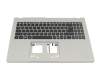 ACM16P6/6D0 original Acer keyboard incl. topcase DE (german) black/grey with backlight
