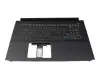 ACM18K5/6D0 original Acer keyboard incl. topcase DE (german) black/black with backlight